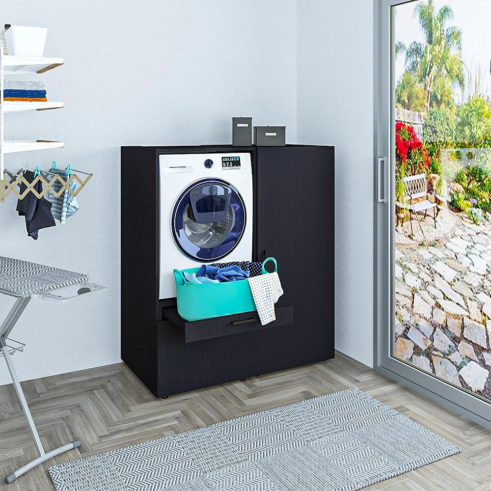 Wasmachinekast met uitrekplank en opbergkast - Roomart Store Nederland B.V.